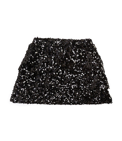GB Little Girls 2T-6X Tiered Sequin Mini Skirt