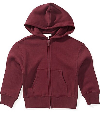 GB Little Girls Essential Quarter Zip Long Sleeve Pullover