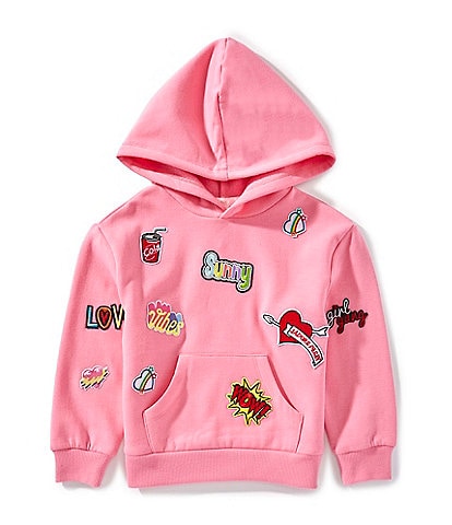 GB Little Girls Patch Long Sleeve Hoodie