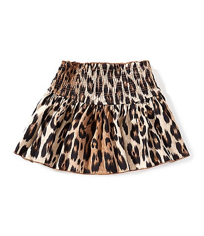 GB Little Girls Sydney Cheetah Print Scrunch Skirt