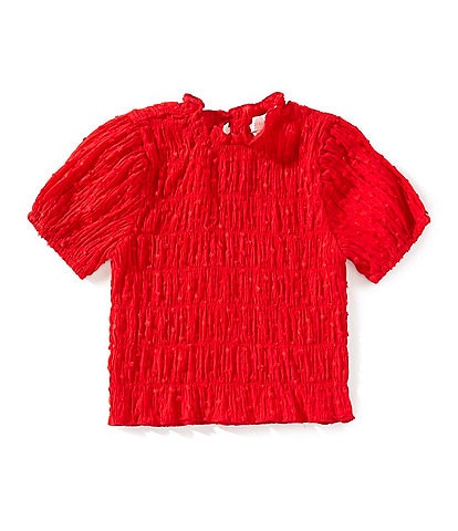 GB Little Girls Sydney Scrunch Short Sleeve Top