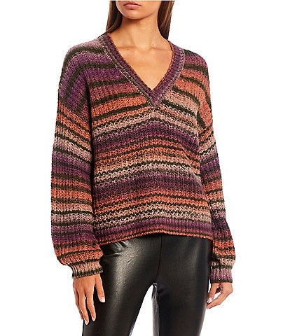 GB Multi Stripe Chunky Knit Sweater