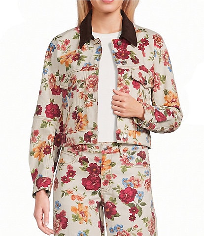 GB Printed Denim Coordinating Jacket