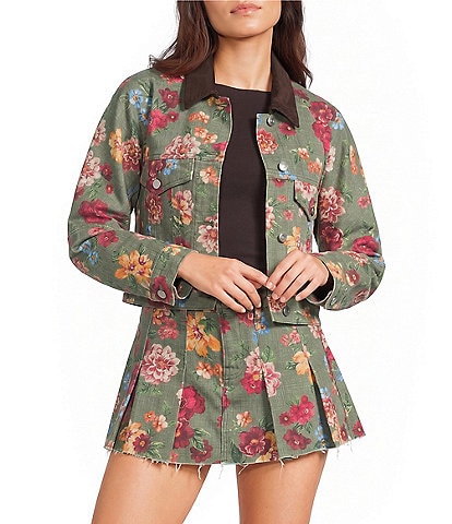 GB Printed Floral Denim Coordinating Jacket
