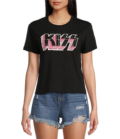 GB Roll Cuff KISS Graphic Band T-Shirt