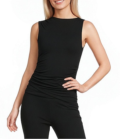 GB Ruched Side Asymmetrical Tank