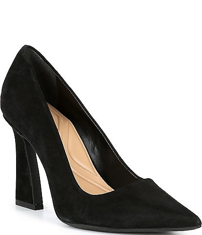 GB Self-Made Nubuck Pointed Toe Pumps