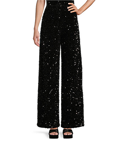 GB Sequin Wide Leg Pants