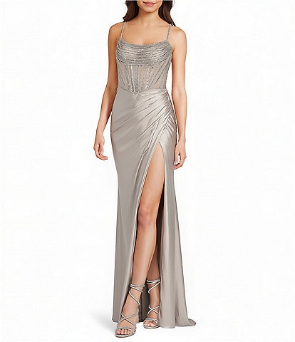 GB Social Beaded Corset Dress