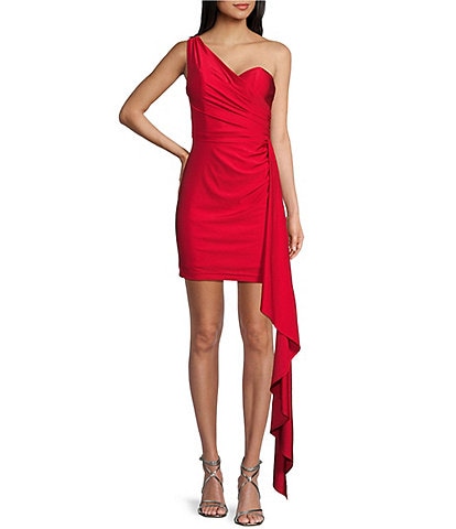 GB Social One Shoulder Jersey Dress
