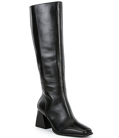 GB Sole-Sister Leather Block Heel Tall Boots