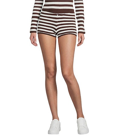 GB Striped Coordinating Micro Shorts