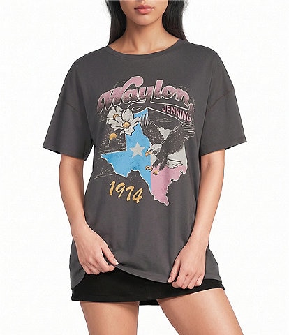 GB Waylon Jennings Oversized Graphic Tee