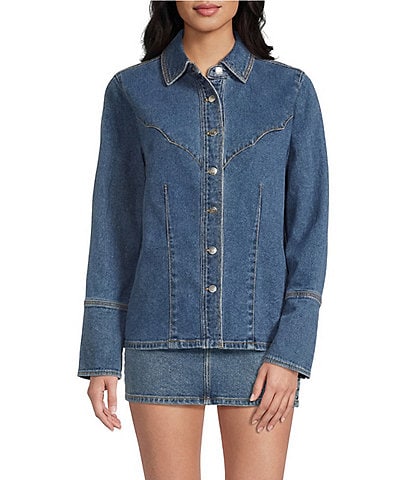 GB Western Denim Button Up Shirt
