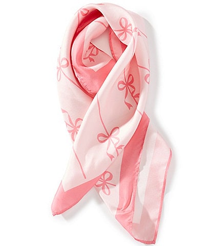 Gemma Layne Bow Silk Square Scarf