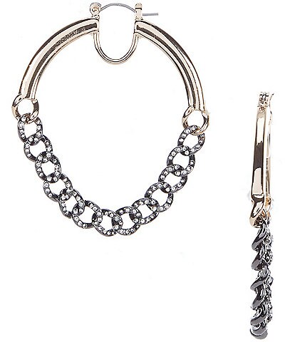 Gemma Layne Chain Hoop Earrings