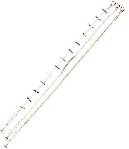 Gemma Layne Chain Line Bracelet Set