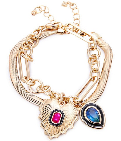 Gemma Layne Charm Link Bracelet Set