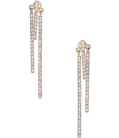 Gemma Layne Crystal Pave Double Stick Front Back Earrings