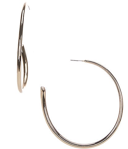 Gemma Layne Cubic Zirconia Stone End Hoop Earrings