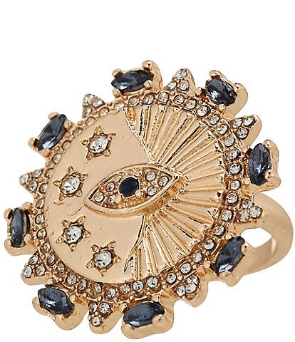 Gemma Layne Disc with Stones Statement Ring