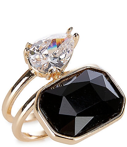 Gemma Layne Double Stone Cocktail Ring