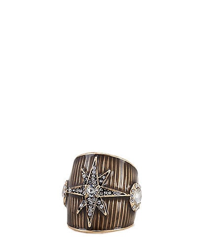 Gemma Layne Enamel Pave Resin Star Statement Ring