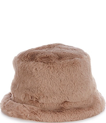 Gemma Layne Faux Fur Bucket Hat