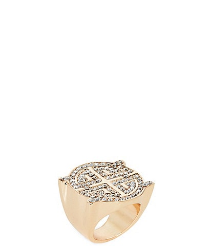 Gemma Layne Geo Pave Statement Ring