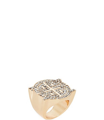 Gemma Layne Geo Pave Statement Ring
