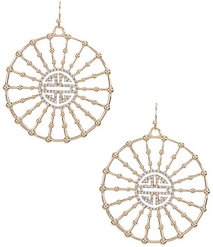 Gemma Layne Geometric Circle Drop Earrings