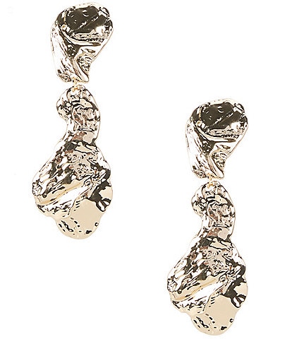 Gemma Layne Hammered Drop Earrings