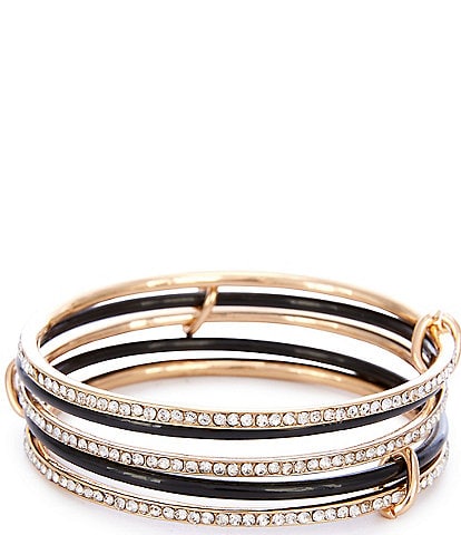 Gemma Layne Interlock Bangle Bracelet Set