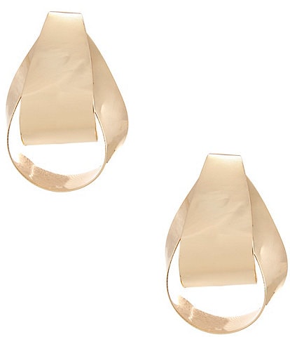 Gemma Layne Interlock Oval Statement Drop Earrings