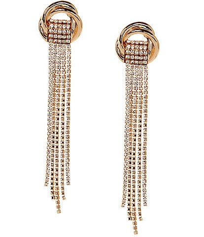 Gemma Layne Knot Earring with Stone Tassel Earrings