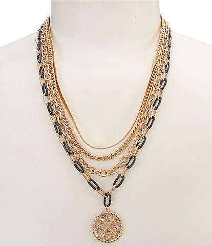 Gemma Layne Layered Chain Short Multi-Strand Necklace