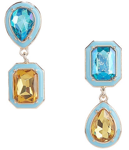  Mismatched Stone Drop Earrings