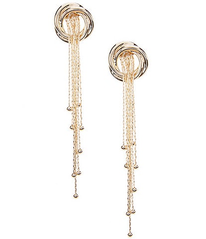 Gemma Layne Multi Chain Tassel Drop Earrings