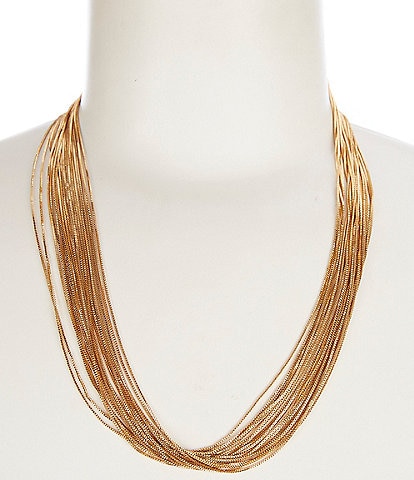 Gemma Layne Multi Layer Chain Short Multi-Strand Necklace