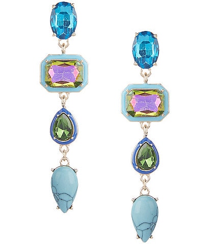 Gemma Layne Multi Stone Linear Earrings