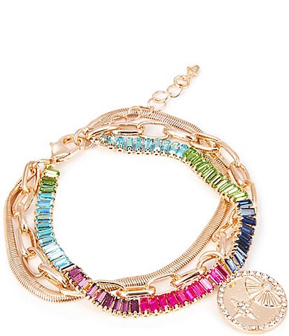 Gemma Layne Ombre Stone Layered Line Bracelet