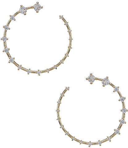 Gemma Layne Open Cubic Zirconia Stones Orbital Earrings