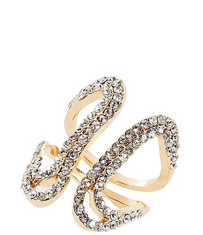 Gemma Layne Open Statement Ring with Pave