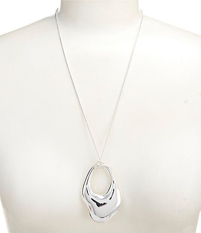Gemma Layne Organic Long Pendant Necklace
