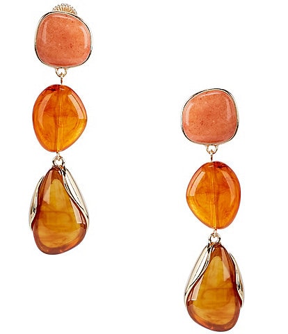 Gemma Layne Organic Resin Resort Three Drop Earrings