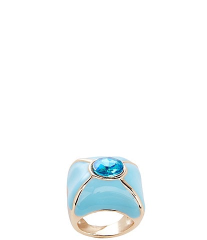 Gemma Layne Organic Stone Enamel Statement Ring