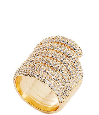 Gemma Layne Pave Coil Statement Ring