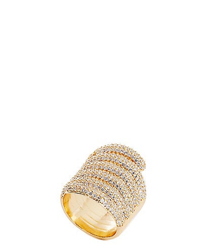Gemma Layne Pave Coil Statement Ring