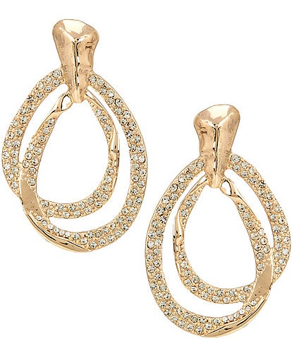 Gemma Layne Pave Double Hoop Earrings