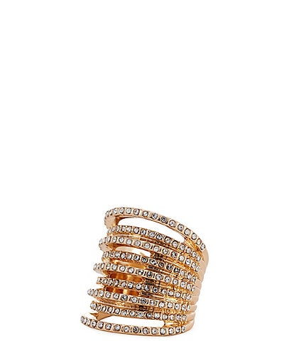 Gemma Layne Pave Multi Strand Statement Ring